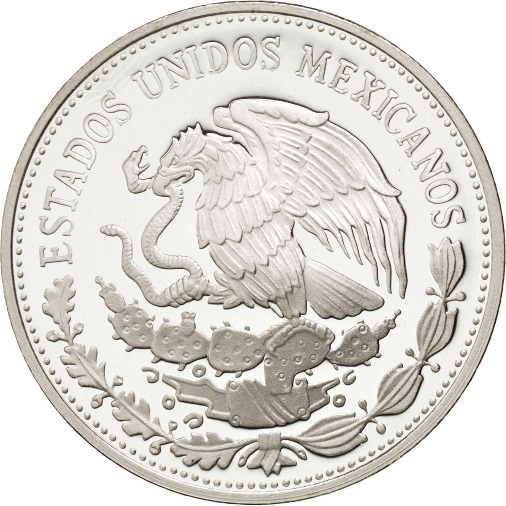 Coin, Mexico, 50 Pesos, 1985, Mexico City, MS(65-70), Silver, KM:504