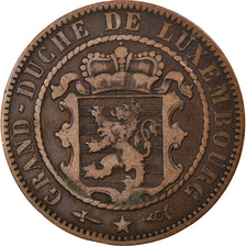 Coin, Luxembourg, William III, 10 Centimes, 1854, Utrecht, EF(40-45), Bronze
