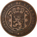 Coin, Luxembourg, William III, 10 Centimes, 1854, Utrecht, EF(40-45), Bronze
