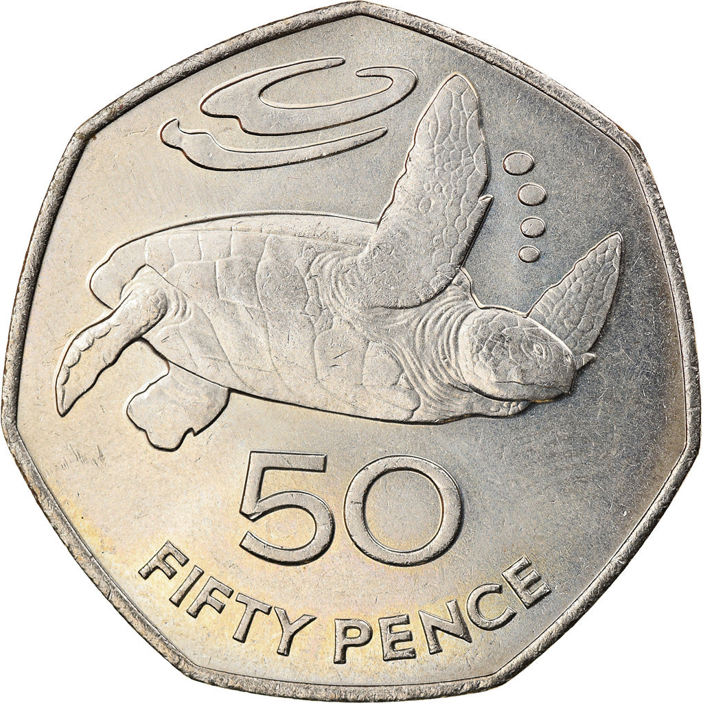 Coin, SAINT HELENA & ASCENSION, Elizabeth II, 50 Pence, 1984, British Royal