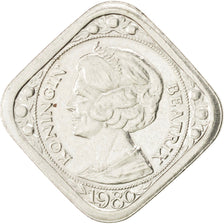 NETHERLANDS, 5 Cents, 1980, KM #7, AU(50-53), Copper-Nickel-Zinc, 5.13