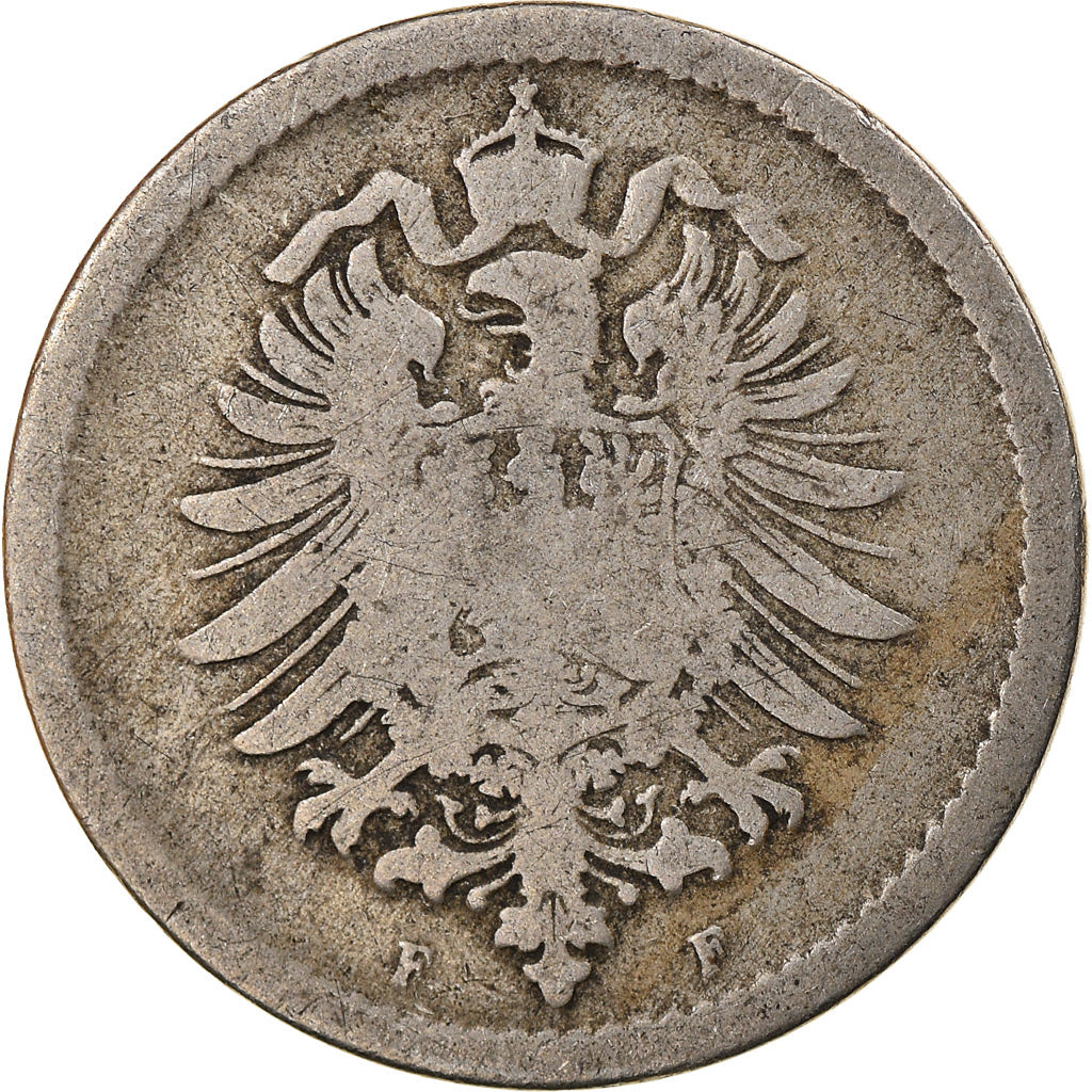 Munten, DUITSLAND - KEIZERRIJK, Wilhelm I, 5 Pfennig, 1875, Stuttgart, FR+