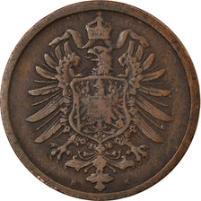Coin, GERMANY - EMPIRE, Wilhelm I, 2 Pfennig, 1875, Darmstadt, EF(40-45)