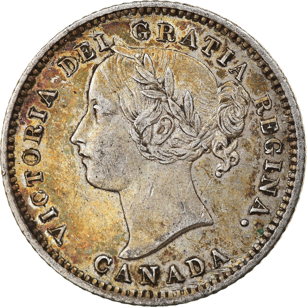 Moneta, Canada, Victoria, 10 Cents, 1874, Royal Canadian Mint, BB, Argento, KM:3