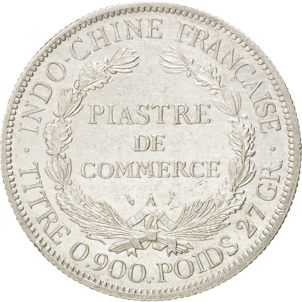 Moneta, Indocina francese, Piastre, 1900, Paris, BB+, Argento, KM:5a.1