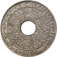 Coin, Morocco, Yusuf, 25 Centimes, 1924, Poissy, EF(40-45), Copper-nickel