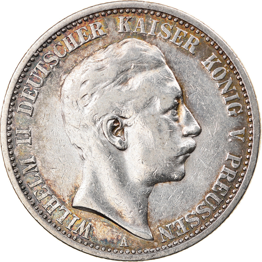 Coin, German States, PRUSSIA, Wilhelm II, 2 Mark, 1902, Berlin, AU(55-58)
