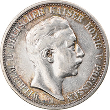 Coin, German States, PRUSSIA, Wilhelm II, 2 Mark, 1902, Berlin, AU(55-58)