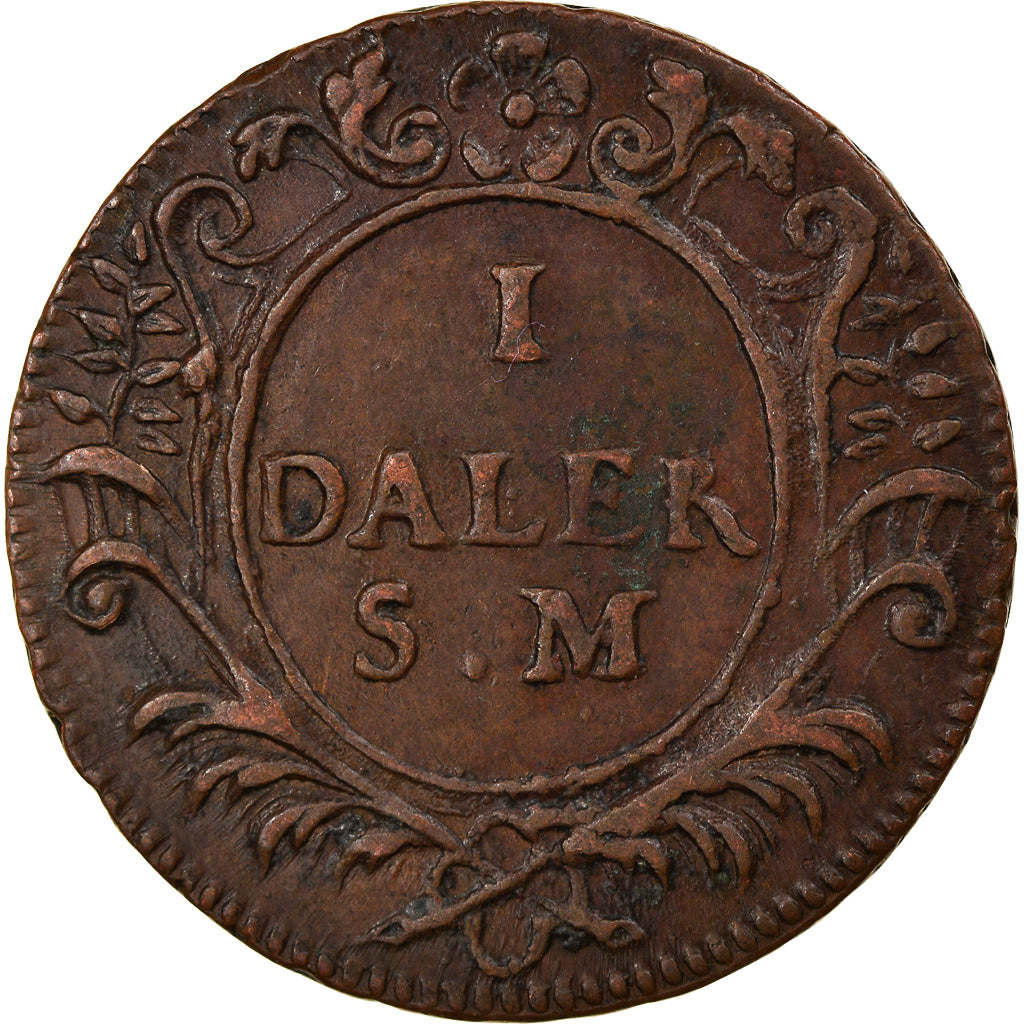 Coin, Sweden, Carl XII, Daler, 1718, VF(30-35), Copper, KM:358