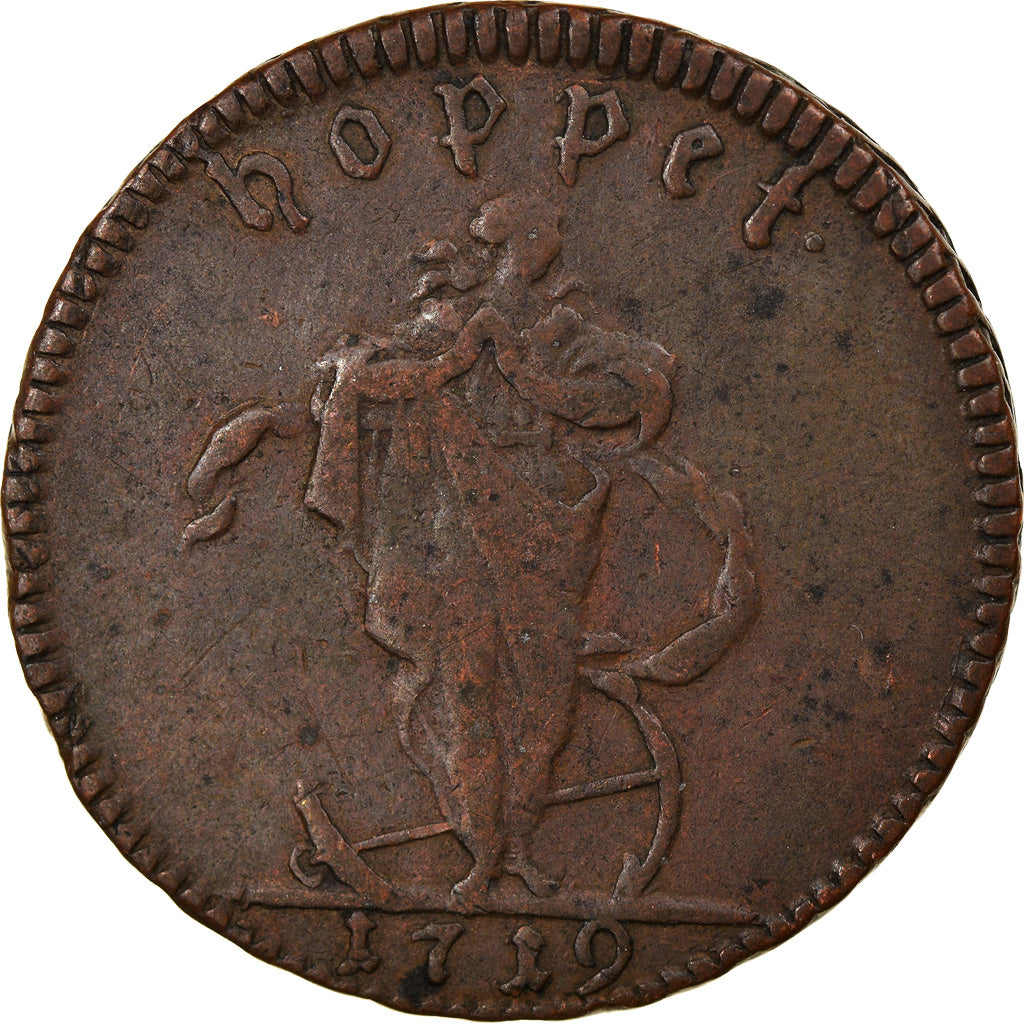 Moneta, Svezia, Carl XII, Daler, 1719, MB+, Rame, KM:369