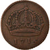 Coin, Sweden, Carl XII, Daler, 1715, VF(30-35), Copper, KM:352