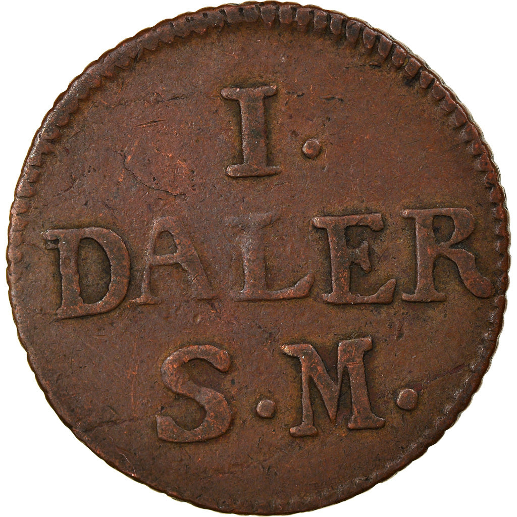Coin, Sweden, Carl XII, Daler, 1715, VF(30-35), Copper, KM:352