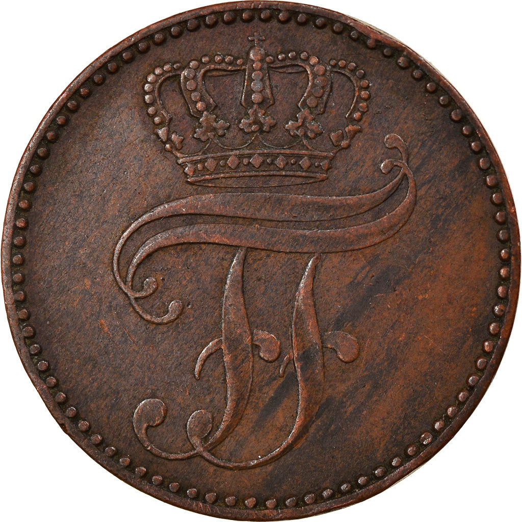 Munten, Duitse staten, MECKLENBURG-SCHWERIN, Friedrich Franz II, 3 Pfennig