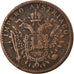Moneda, Estados italianos, LOMBARDY-VENETIA, 3 Centesimi, 1852, Venice, MBC