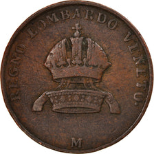Münze, Italien Staaten, LOMBARDY-VENETIA, 3 Centesimi, 1849, Milan, SS, Kupfer