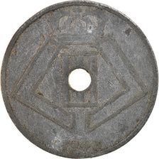 Moneta, Belgia, 25 Centimes, 1943, VF(20-25), Cynk, KM:131