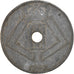 Moneta, Belgia, 25 Centimes, 1943, VF(20-25), Cynk, KM:131