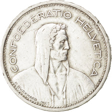 Svizzera, 5 Francs, 1939, Bern, BB+, Argento, KM:40