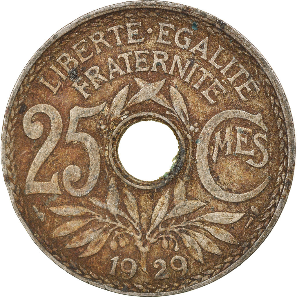 Coin, France, Lindauer, 25 Centimes, 1929, VF(20-25), Copper-nickel, KM:867a