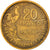 Moneta, Francja, Guiraud, 20 Francs, 1950, Paris, VF(30-35), Aluminium-Brąz