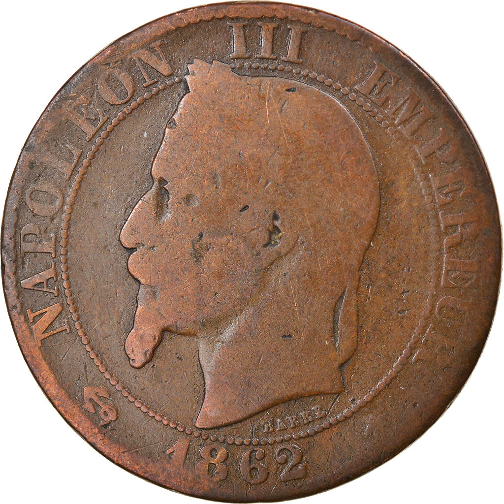Moneta, Francia, Napoleon III, Napoléon III, 5 Centimes, 1862, Paris, MB