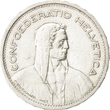 Switzerland, 5 Francs, 1953, Bern, KM #40, AU(50-53), Silver, 14.97