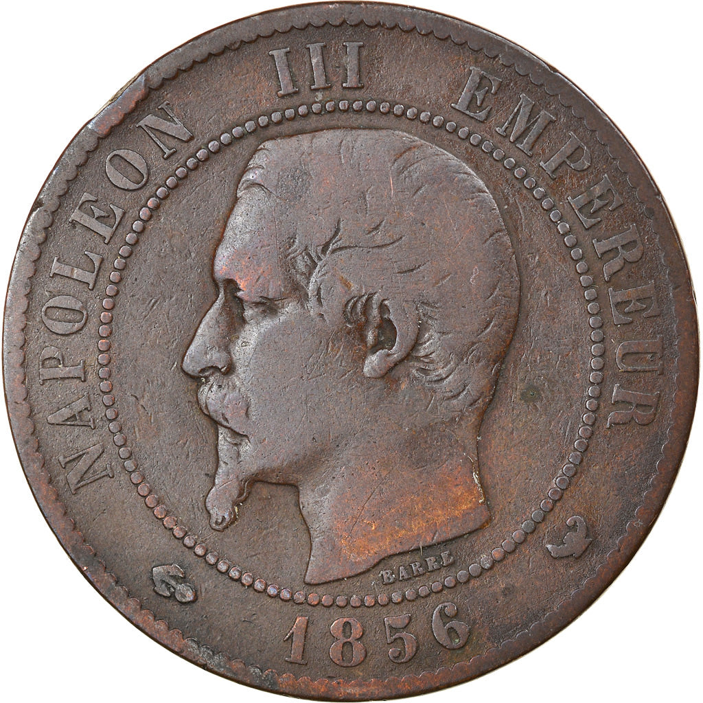 Monnaie, France, Napoleon III, Napoléon III, 10 Centimes, 1856, Lille, TB+