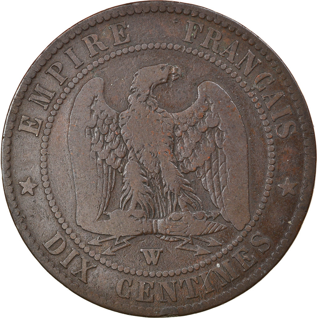 Monnaie, France, Napoleon III, Napoléon III, 10 Centimes, 1856, Lille, TB+