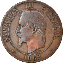 Coin, France, Napoleon III, Napoléon III, 10 Centimes, 1862, Paris, VF(30-35)