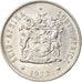 Moneda, Sudáfrica, 20 Cents, 1972, BC+, Níquel, KM:86