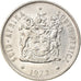 Moneta, Sudafrica, 20 Cents, 1972, MB+, Nichel, KM:86
