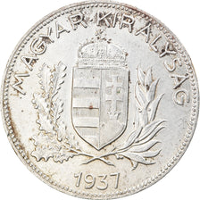 Coin, Hungary, Pengo, 1937, Budapest, EF(40-45), Silver, KM:510