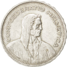 Coin, Switzerland, 5 Francs, 1954, Bern, AU(50-53), Silver, KM:40