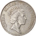 Moneta, Hong Kong, Elizabeth II, 5 Dollars, 1985, VF(30-35), Miedź-Nikiel