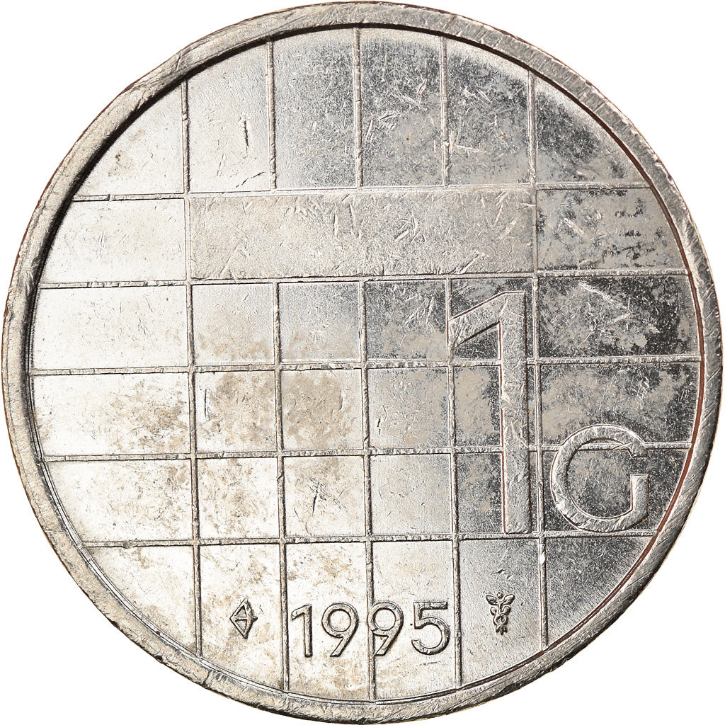 Moneta, Holandia, Beatrix, Gulden, 1995, VF(30-35), Nikiel, KM:205