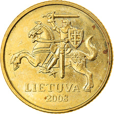 Coin, Lithuania, 10 Centu, 2008, EF(40-45), Nickel-brass, KM:106