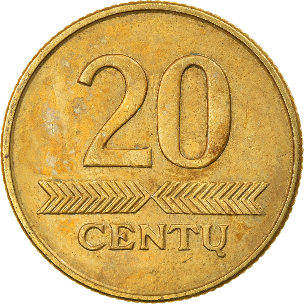 Monnaie, Lithuania, 20 Centu, 1999, TB+, Nickel-brass, KM:107