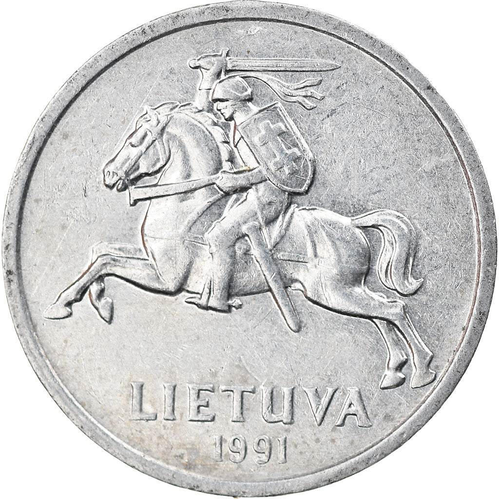 Monnaie, Lithuania, Centas, 1991, TB+, Aluminium, KM:85