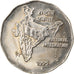 Coin, INDIA-REPUBLIC, 2 Rupees, EF(40-45), Copper-nickel, KM:121.3