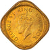 Monnaie, INDIA-BRITISH, George VI, 1/2 Anna, 1943, Calcutta, TTB, Nickel-brass