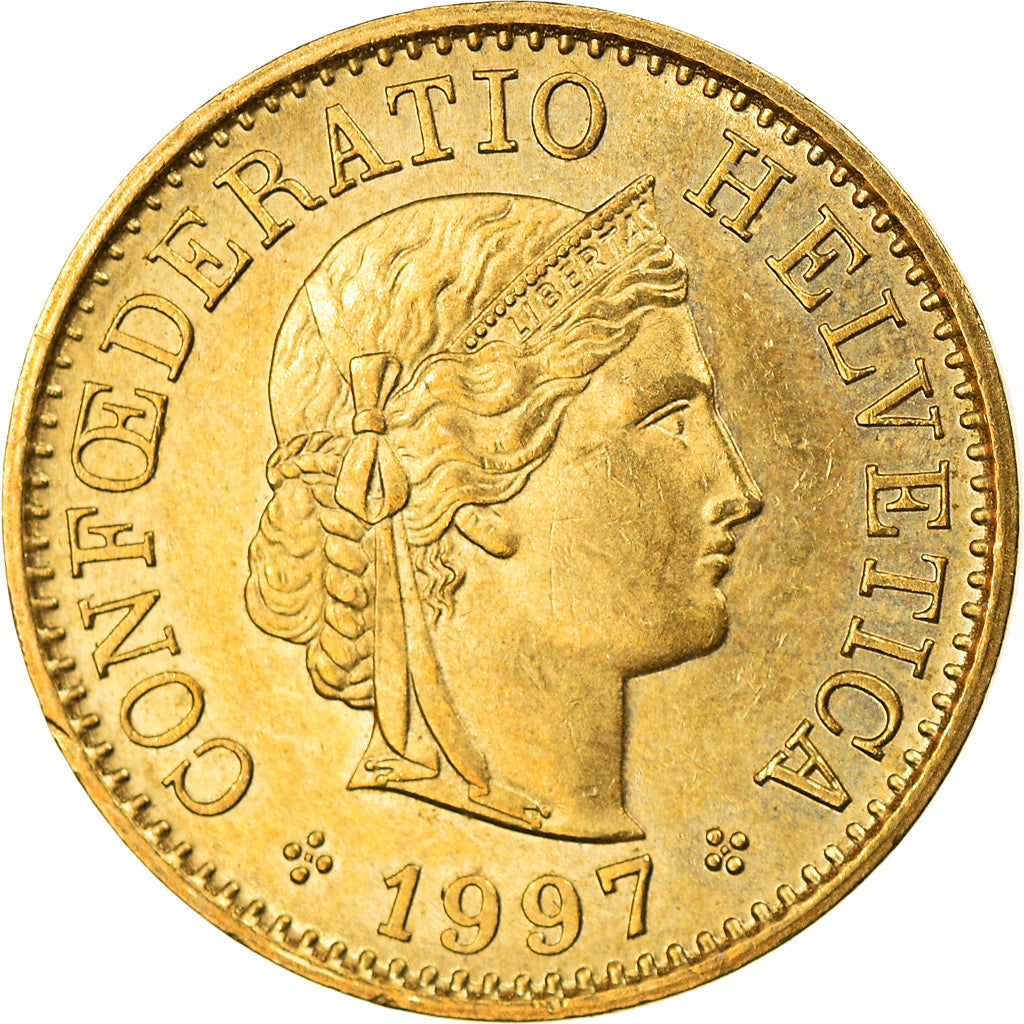 Monnaie, Suisse, 5 Rappen, 1997, Bern, TTB, Aluminum-Bronze, KM:26c