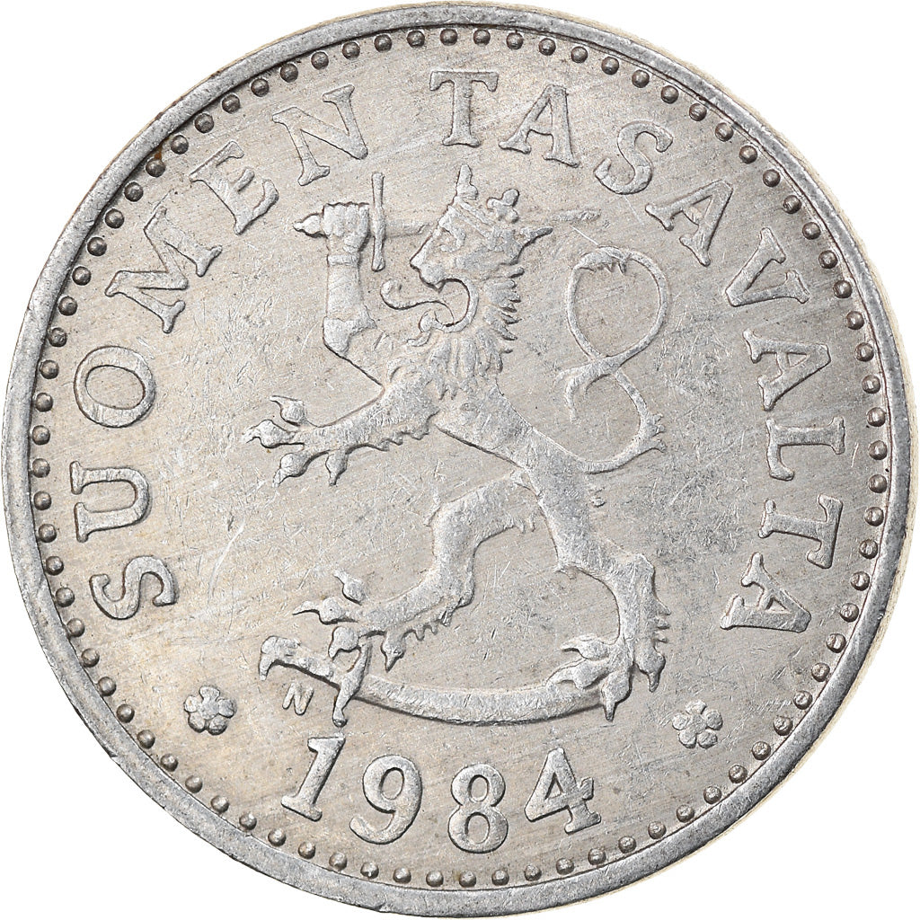 Coin, Finland, 10 Pennia, 1984, EF(40-45), Aluminum, KM:46a