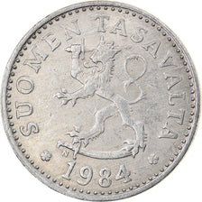 Coin, Finland, 10 Pennia, 1984, EF(40-45), Aluminum, KM:46a