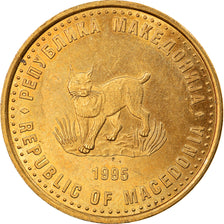 Moneda, Macedonia, 5 Denari, 1995, MBC, Latón, KM:7