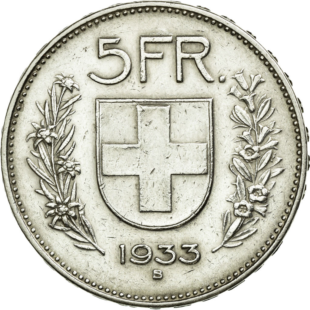 Monnaie, Suisse, 5 Francs, 1933, Bern, TTB+, Argent, KM:40