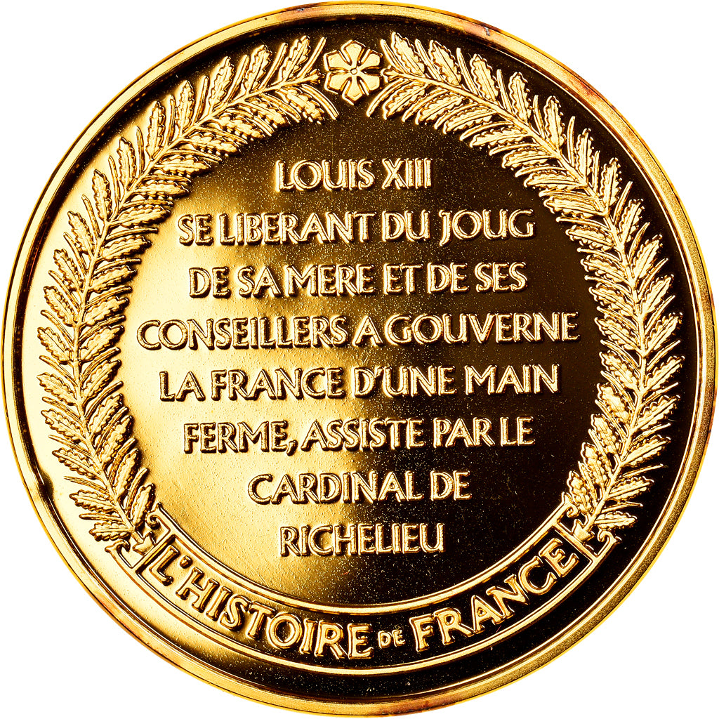 France, Medal, Louis XIII , Le Juste, History, MS(65-70), Vermeil
