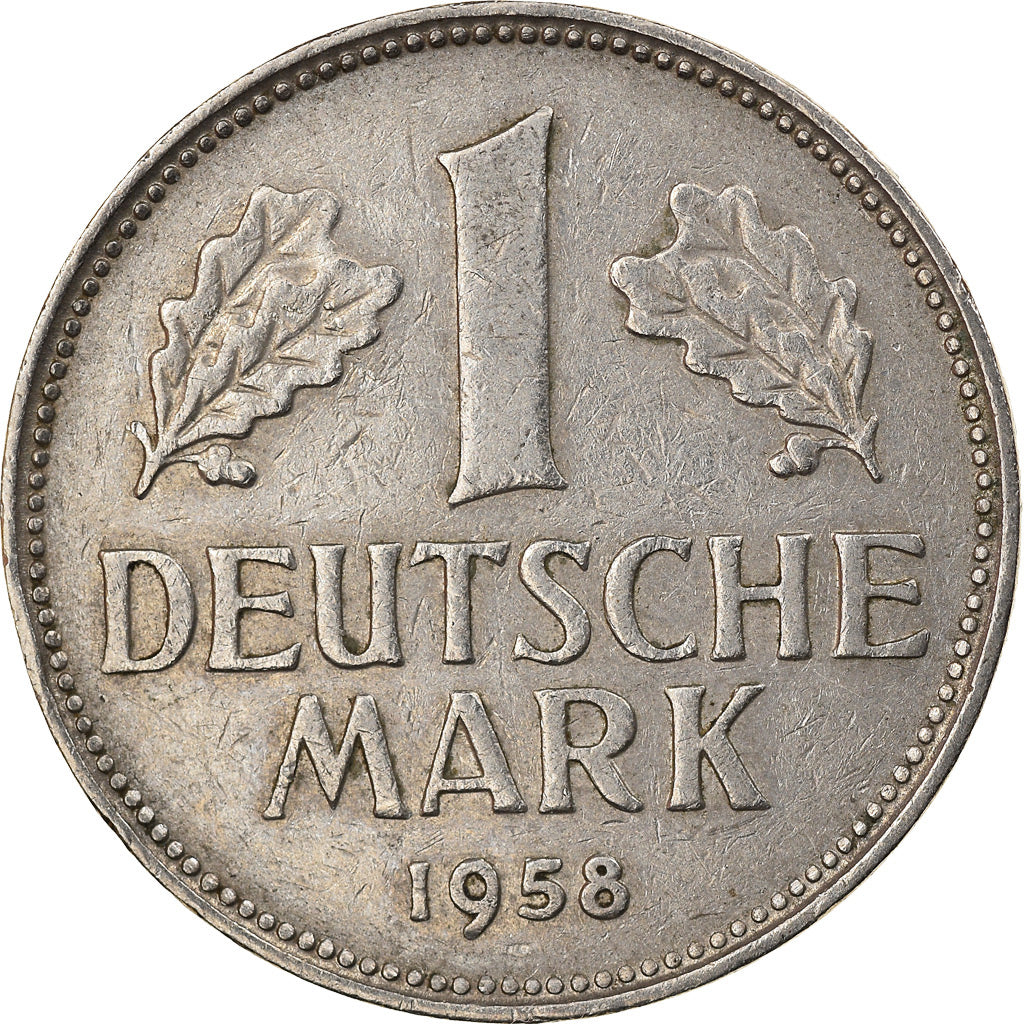 Moneda, ALEMANIA - REPÚBLICA FEDERAL, Mark, 1958, Munich, MBC, Cobre - níquel