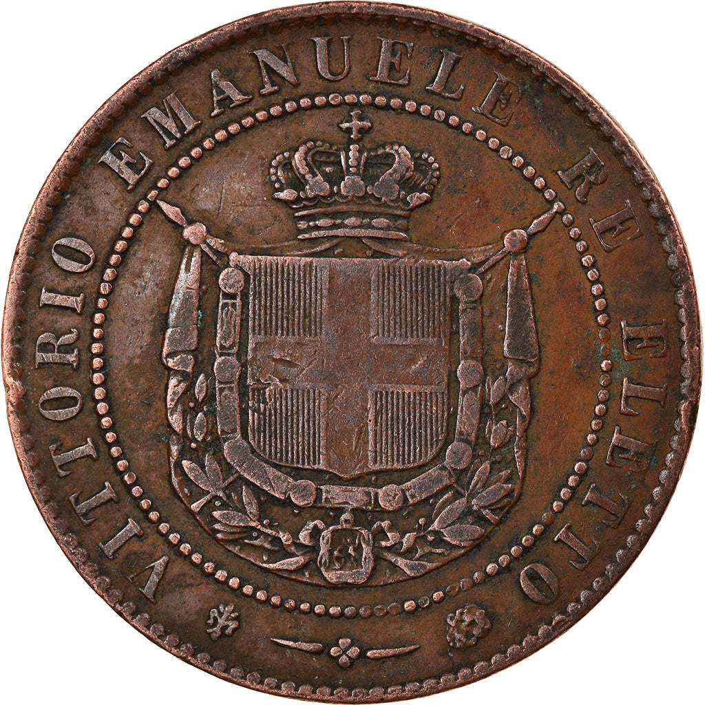 Monnaie, États italiens, TUSCANY, Provisional Government, 5 Centesimi, 1859