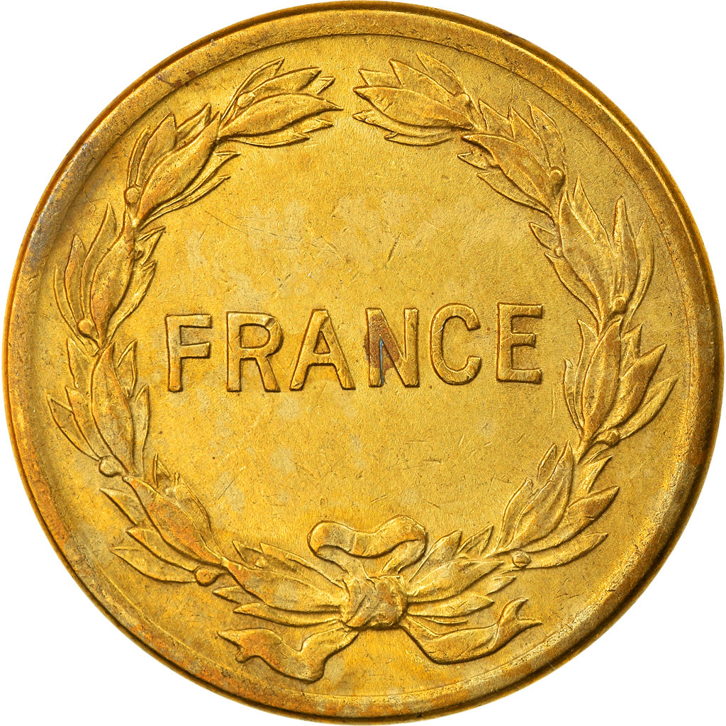 Coin, France, France Libre, 2 Francs, 1944, Philadelphia, VF(30-35), Brass