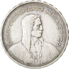 SWITZERLAND, 5 Francs, 1933, Bern, KM #40, AU(50-53), Silver, 31.45, 15.01